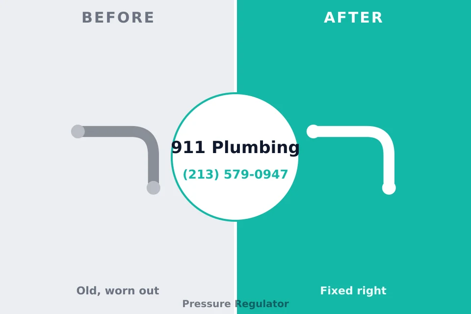 Before and after: plumbing repair Centralia, WA